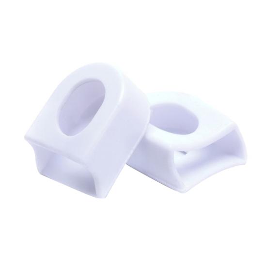 

1 пара защитных колец для шатуна, износостойкая, качественная работа, аксессуар для велосипеда, защита для цепи и кольца для шатуна белый