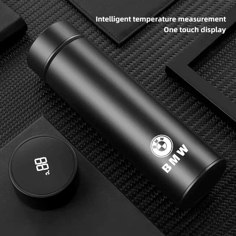 -500ml Car Smart Thermos Mug Stainless Steel ulated Water Bottle For BMW M X1 X2 X3 X5 X6 X7 E90 E60 E46 G20 G30 G32 F30 F40