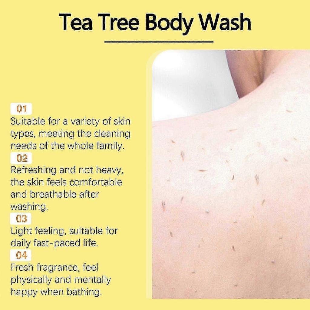 Tea Tree Shower Gel Nourishing, Refreshing, Long-Lasting Fragrance Body Cleanser