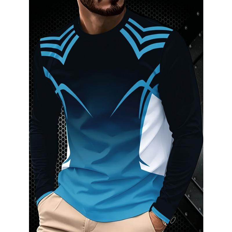 New Men S Fashion Casual Long Sleeve T-Shirt S