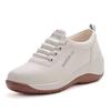 Pegged Heels New Soft Leather Comfortable Cushioned Sports Shoes for Women