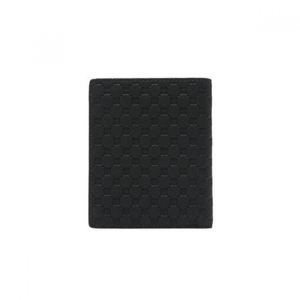 Daks Black Dd Plate Logo Matte Leather Wallet Dbwa0e362