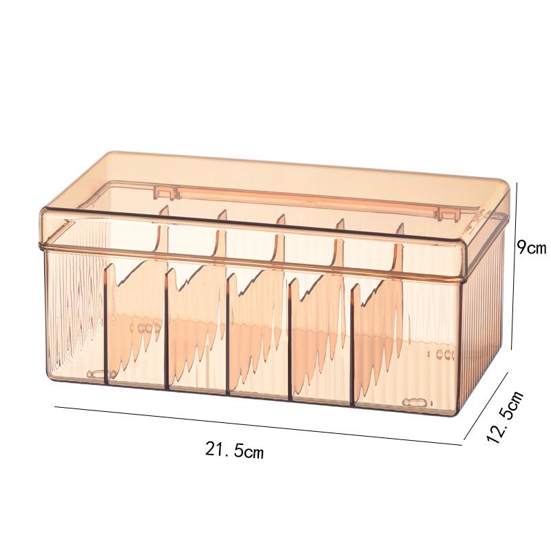 Clear PET Plastic Storage Box for Kitchen & Desktop Items