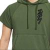 Jordan Embroidered Logo Hoodie Short Sleeve Sweatshirt Men Tops Dark-Green DA9843-335