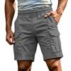 Pantaloncini Cargo Casual Leggeri da Uomo Vita Elastica Design Multi Tasche Tessuto Resistente Cavallo da Cinque Pollici Pantaloncini Estivi