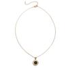 2026 High-End Green Zirconia Necklace & Ring Set, Micro-Paved Retro Clavicle Chain in Goddess Style.