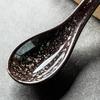 13cm japonská retro keramická polévková lžíce, jídelní lžíce na rýži, kuchyňská servírovací čajová lžička, stolní nádobí, kuchyňské kuchyňské náčiní