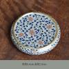 Ceramic Kung Fu Set Accessories Lid Holder Antique Style Old Clay Blue and White Porcelain Underglaze Hand-painted Tea Tray