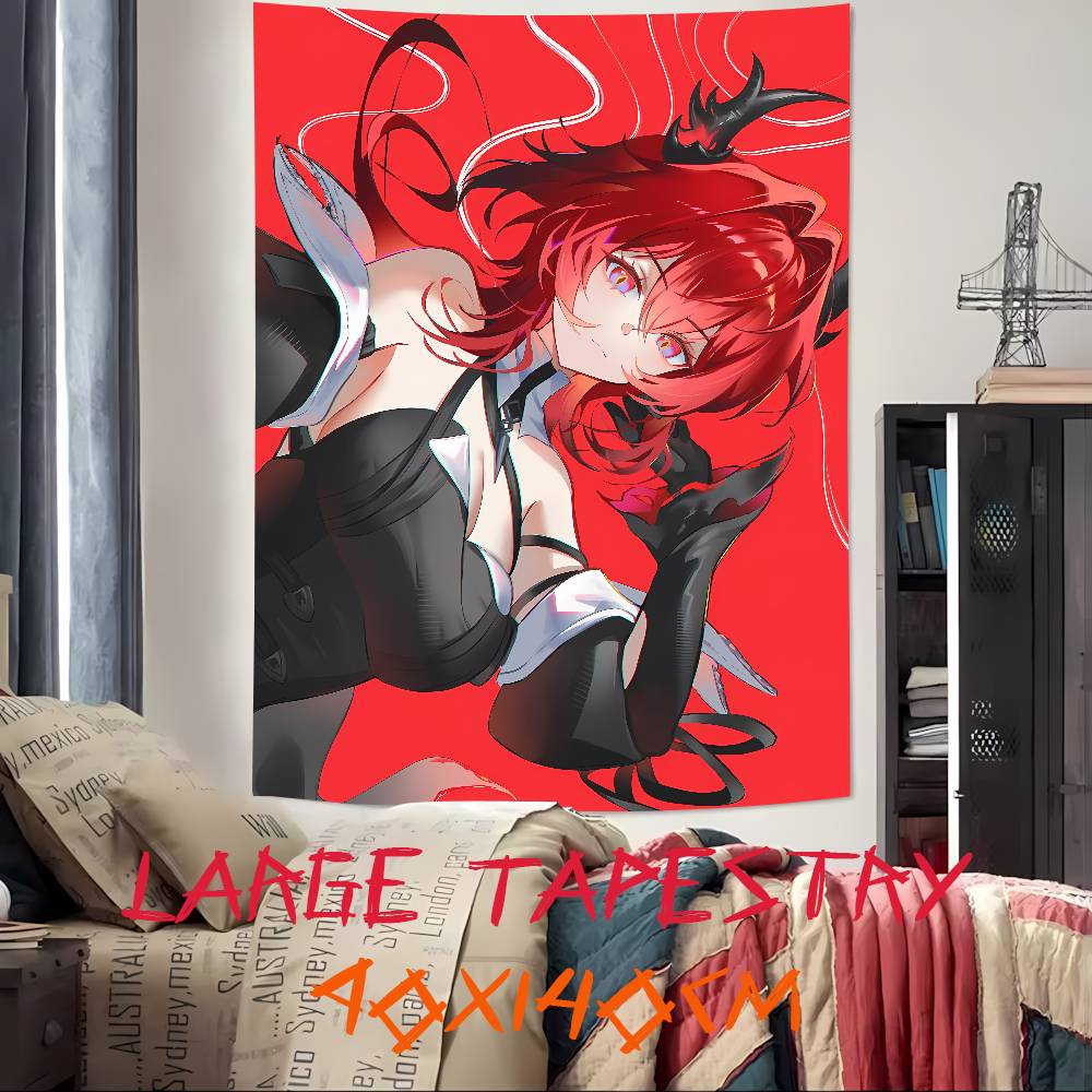 Pretty Hot Girl Laevatein Tapestry Decoration Bedroom Dormitory Background Cloth Holiday Home Party Living Room Club Tapestry