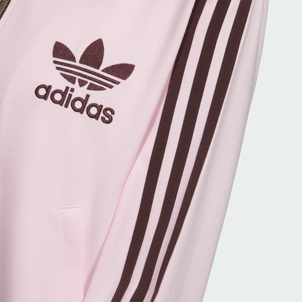 Adidas Originální Prémiová Retro Sportovní Stojáček Měkká Pohodlná Ležérní Bunda Dámská Bunda Světle Růžová JX2804