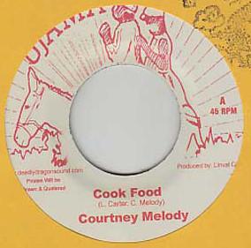 

7inch Record COURTNEY MELODY - Cook Food NONE Ujama Jamaica Reggae, Ska & Dub Used