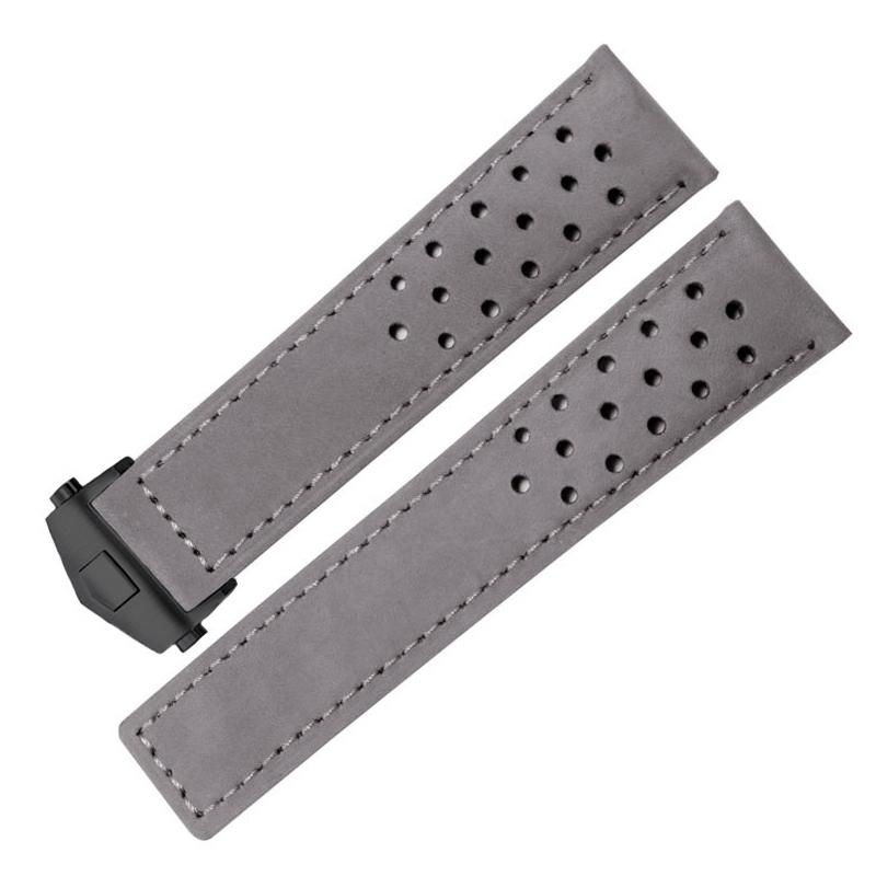20mm 22mm Bracelet for Tag Heuer Connected 45 for Carrera for Monaco Leather Replace Band Frosted Cowhide Universal Accessory