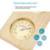 Dual Temperature And Humidity Meter Wall Mounted 2 In 1 Wooden Sauna Thermometer Hygrometer For Hotel Sauna Room