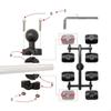 Y4UA Adjustable Clamp Ball Adapter with 360 Degree Rotating Suitable For Motorcycle Phone Holder Rack And Mirror Installation