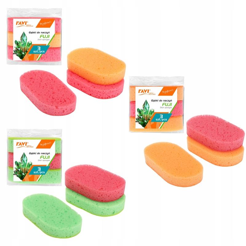 Fuji Ravi Kitchen Dish Sponges 3 Pcs
