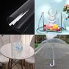 Čirá ultraprůhledná PVC tkanina Měkká skleněná látka Vodotěsná Krystalová DIY řemesla Dekorace Ochranné plachty