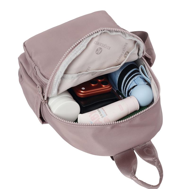 Mini Zaino da Donna Leggero in Nylon Piccolo Zaino Giornaliero con Tasche Multiple per Viaggio Lavoro