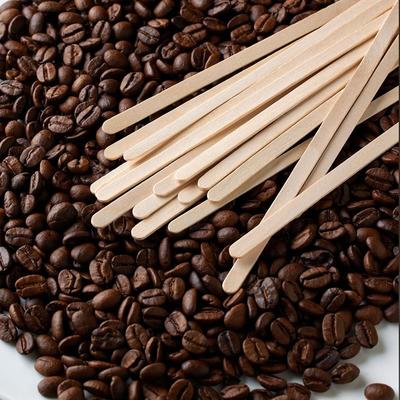 100Pcs 14/18cm Coffee Stirrer Sticks Disposable Single Package Wooden Coffee Stirrers Drinking Stir Ice Cream Hot Cold Drinking