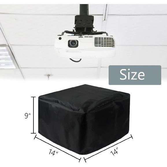 Projector Dust Cover for Ceiling Video Projector at Home or Outdoor Installation, Waterproof Dustproof Protection Case, 14 x14 x 9