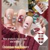 Festive Cartoon Nail Stickers, Waterproof & Long-Lasting for Christmas & New Year 2024