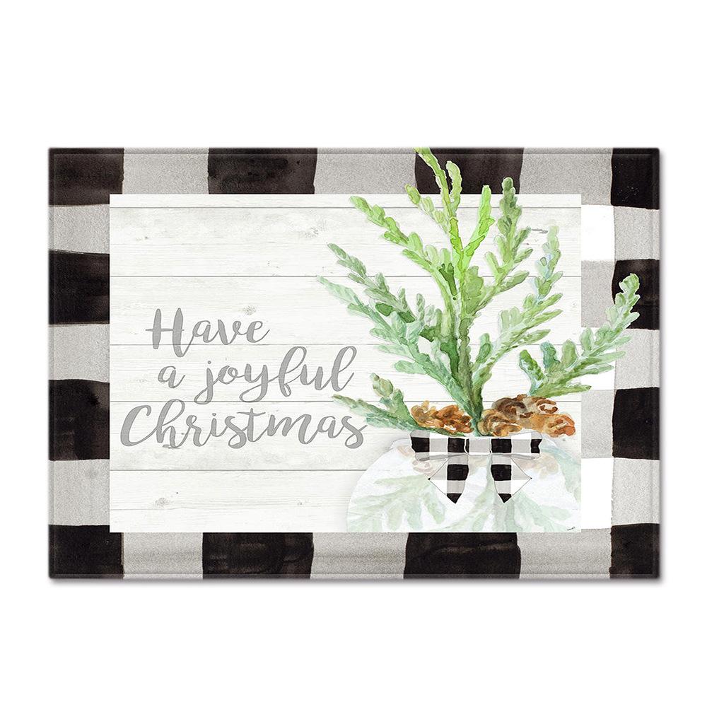 Living Room Carpet Merry Christmas Bedroom Floor Mat Doormat For Europe And The United States