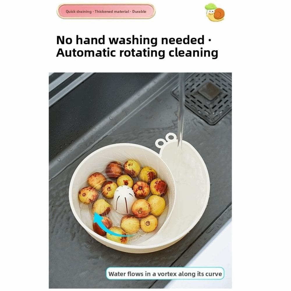 Snail Shape Vegetable Washer Portable Fruit Washing Basket New Drainer