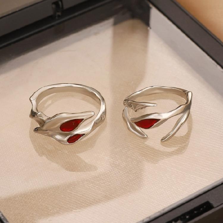 Simple Rings Adjustable Fashion Opening Rings Alloy Texture Fashion Rings Suitable for Matching Various Fashion Outfits