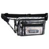 Portable PVC Transparent Waist Bag Multi layer Clear Phone Crossbody Bag Black Waterproof Chest Bag Fishing