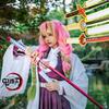72/104cm Demon Slayer Katana Kimetsu No Yaiba Blade Anime Cosplay Prop Tanjirou Mitsuri Real Size Japanese Katana Sabre Kid Toy