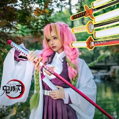 72/104cm Dämonentöter Katana Kimetsu No Yaiba Klinge Anime Cosplay Requisite Tanjirou Mitsuri Echte Größe Japanisches Katana Säbel Kinderspielzeug