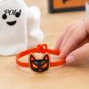 Halloween Themed Jewelry for Kids 2PCS Cartoon Bracelets, Ghost/Pumpkin/Black Cat/Skull/Witch/Little Devil Shape, Adjustable Party Decorations