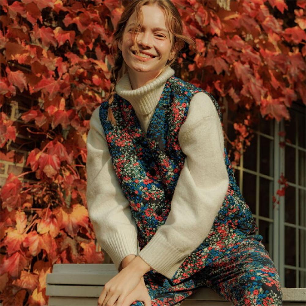 L Affair Unisex Country Red Farm Short quiLting Vest Lwkkavt0252 Cg