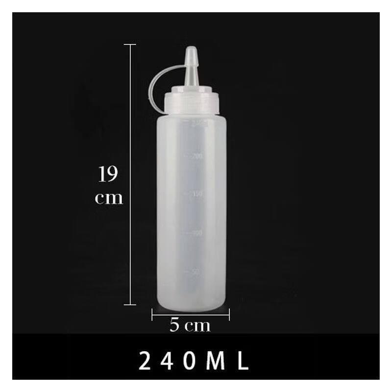 ZISIZ Large Transparent Silicone Squeeze Bottle
