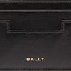 Bally Easy  Collection Badge Print Calfskin Card Holder Men Accessories Black 6308859