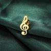 My Shape Music Note Brooch for Musican Women Girls Gifts Music Pendants Nameplate Brooch Pins Fashion Jewelry Music Lovers Gifts
