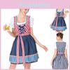 Oktoberfest Plain Dress Costume For Women Featuring Charming Vintage Style Design