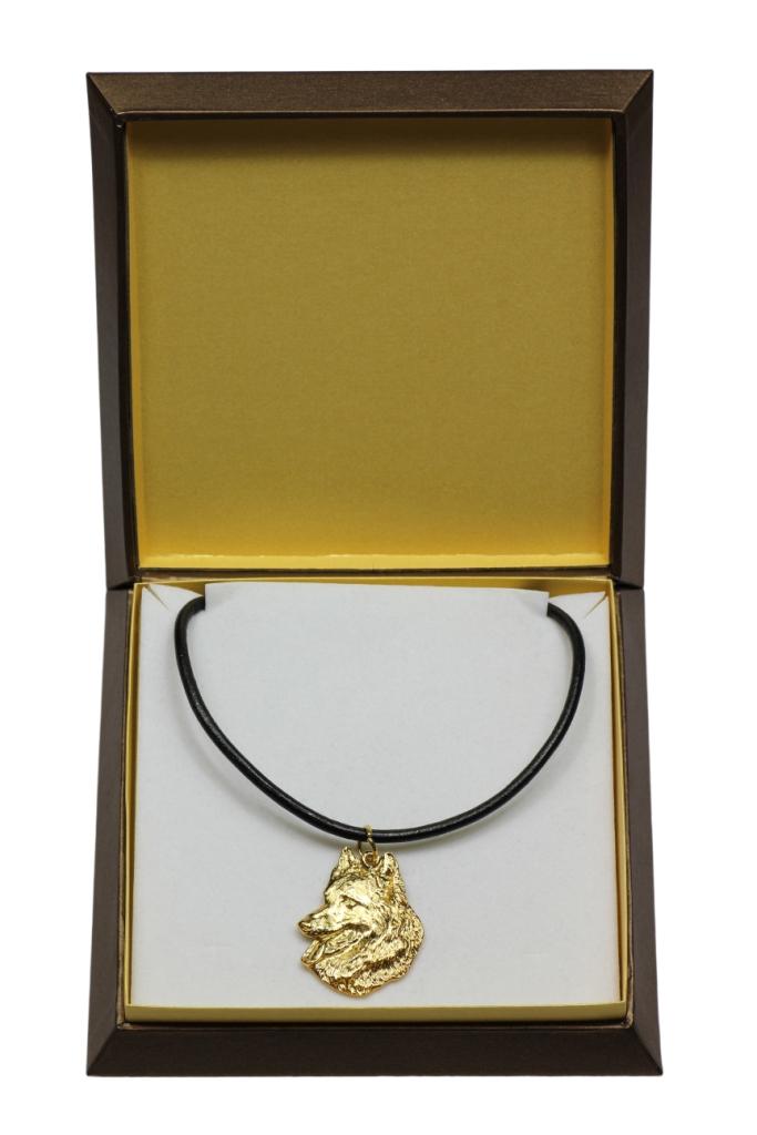 

Belgian Shepherd Dog, Belgian Sheepdog - Dog necklace in gift box, gold-plated pendant for dog fan, striking jewellery by Art-Dog