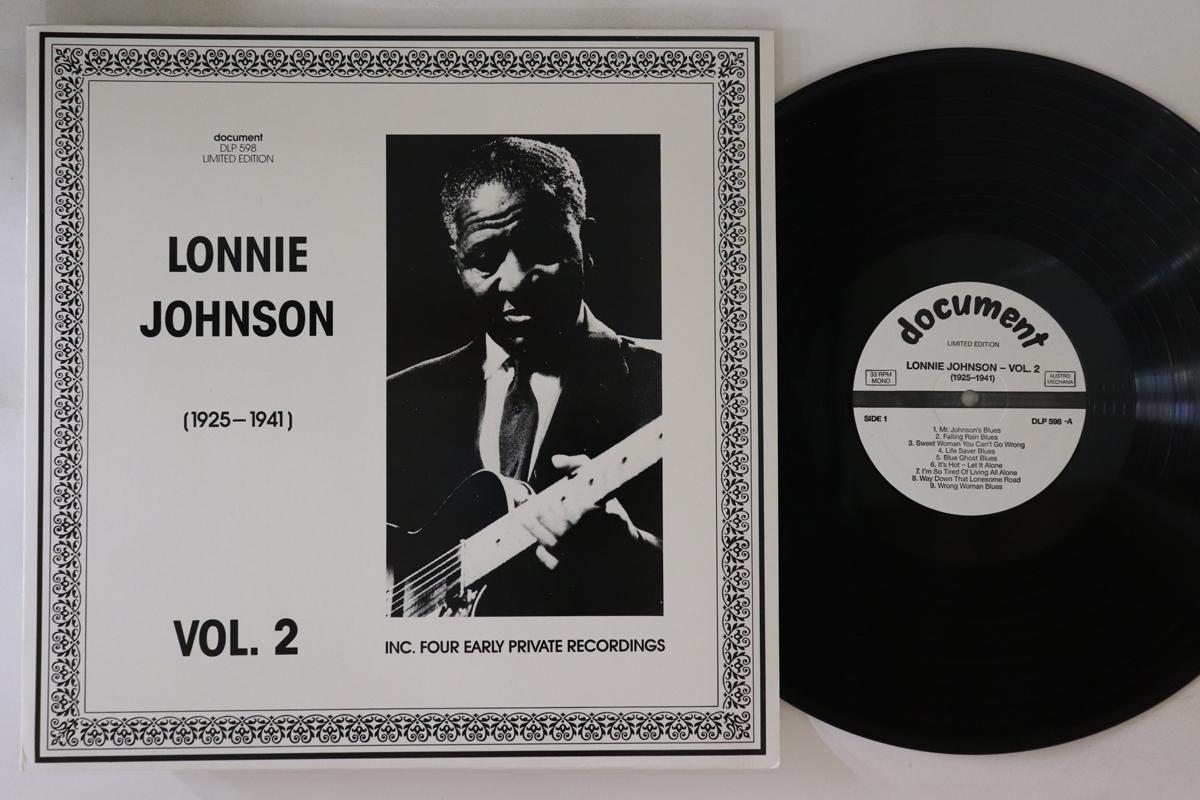 

LP Record LONNIE JOHNSON - Vol.2 1925-1941 DLP598 DOCUMENT 1990 Austria Blues Used