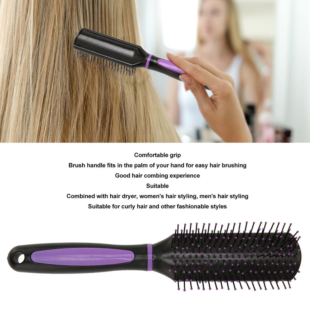 3PCS 9 Row Styling Brush Scalp Massage Vent Hair Brush for Detangling Shaping and Defining Curls