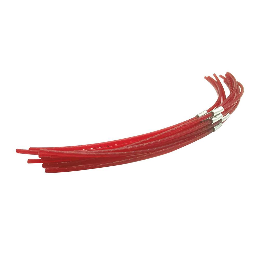 

10Pcs F016800181 Trimmer Line for Bosch ART 26 Combitrim Brush Cutter 39cm Nylon Strips with Buckle, Red A