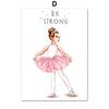 Pink Ballet Girl Rainbow Unicorn Shoes Nursery Wall Art Canvas Painting Posters And Prints Pictures For Baby Kids Room Decor