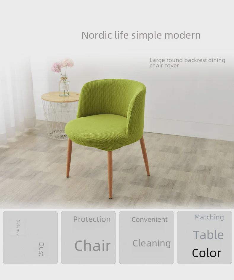 Universeller elastischer Stuhlbezug für Esszimmerstühle – Ganzjährig, verdicktes Bogendesign