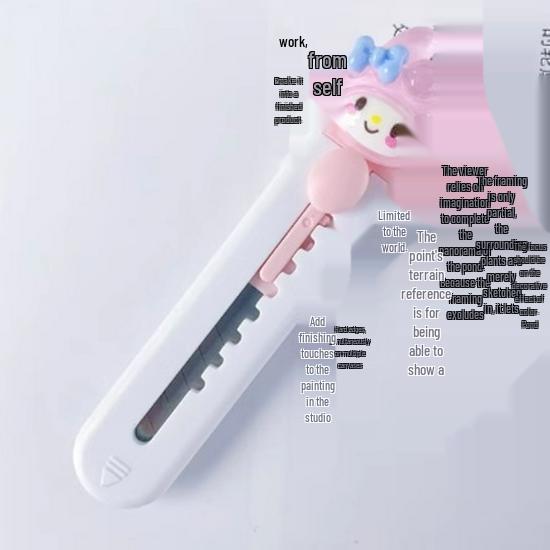 Mini Portable Cartoon Utility Knife for Students and Office Use