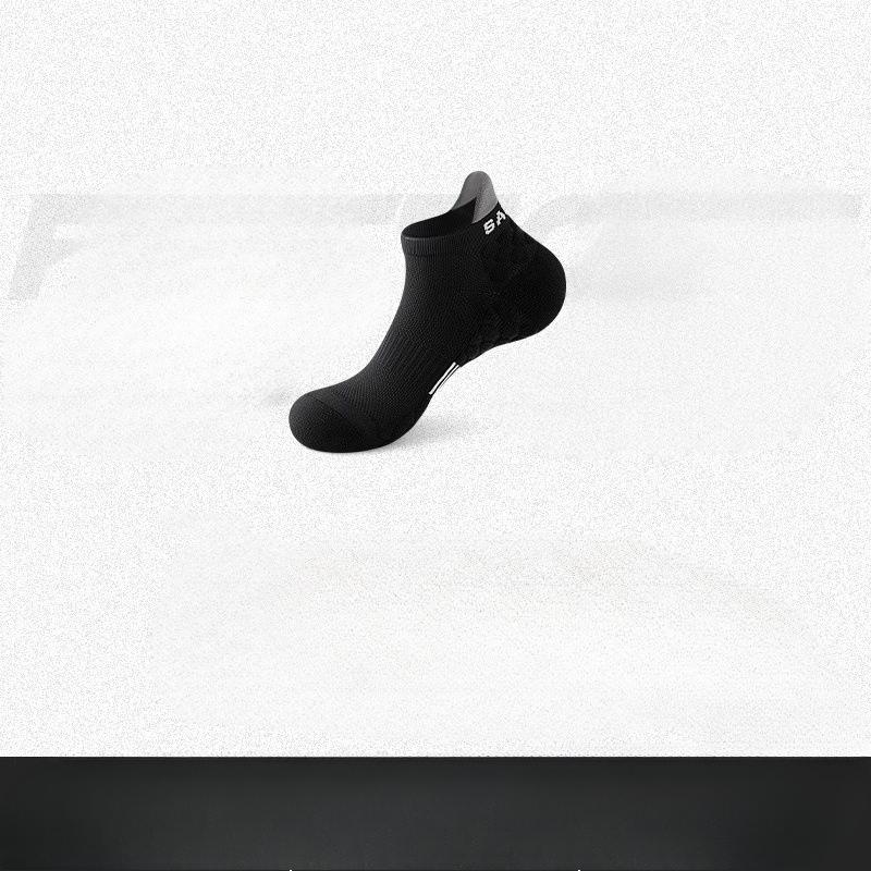 Men's Pure Cotton Mesh Spring and Summer Sports Short Socks, Sweat-absorbing, Odor-proof and Breathable Running Socks