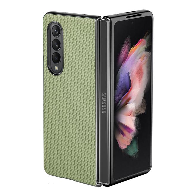 Antypoślizgowe, składane, smukłe etui z włókna węglowego do Samsung Galaxy Z Fold 4 Fold4 Fold 3 2 Fold3 Fold2 Odporne na wstrząsy Funda
