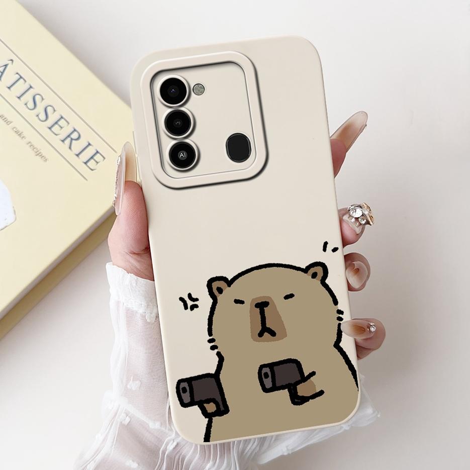 For Tecno Spark Go 2022 Case KG5 KG5h Cute Panda Cartoon Cover For Tecno Spark 8C Spark8C KG5k KG5j Phone Case Soft Fundas Coque
