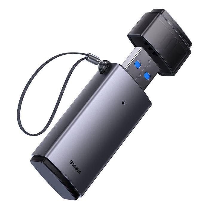 LECTEUR DE CARTES - BASEUS - AIRJOY - USB-A - SD/TF - Gris