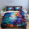 Colorful abstract feather pattern Bedding sets Duvet cover sets Duvet covers Pillowcases(1 * Duvet Cover 2 * Pillowcases without duvet insert)