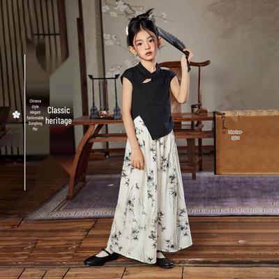 Conjunto de Camiseta y Pantalones Estilo Hanfu para Niñas ASK JUNIOR