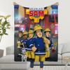 Blanket Throw Super Cosy Plush F-FiremanS Living Room Cartoon S-SamS Sofa Couch Childish Birthday Gifts